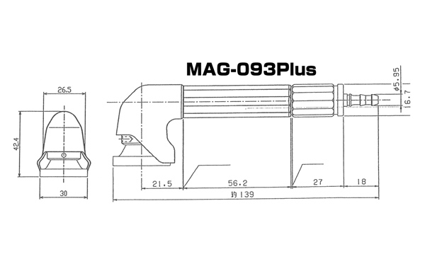 MAG-093Plus - エアマイクログラインダー - エアツール - 切削工具 